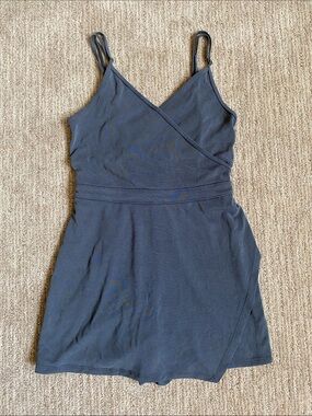 Abercrombie and Fitch Gray Spaghetti Strap Romper